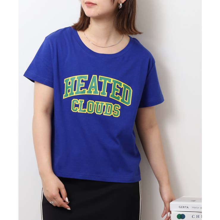 オーバーサイズシルエットショート丈ロゴプリントTシャツ | atONE | 詳細画像48 