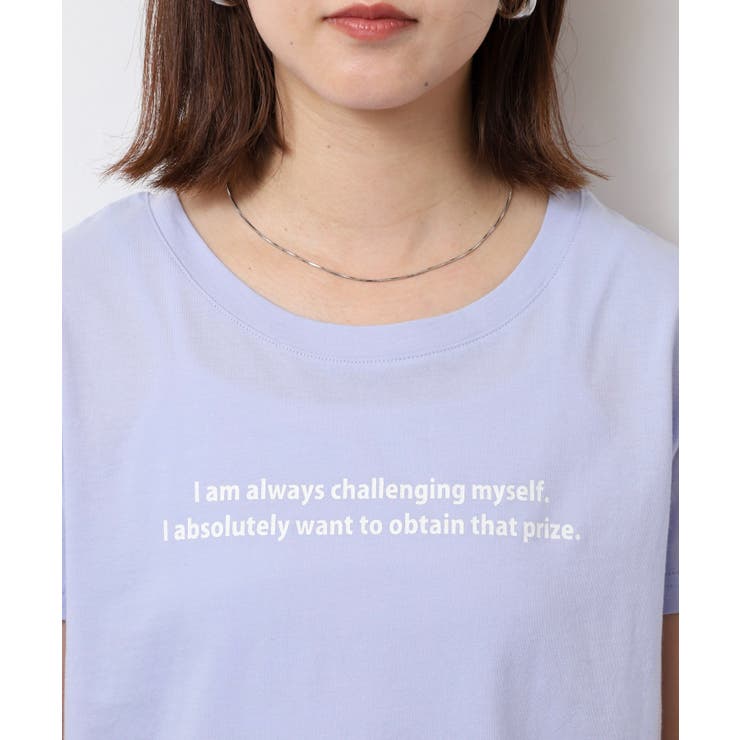 オーバーサイズシルエットショート丈ロゴプリントTシャツ | atONE | 詳細画像60 