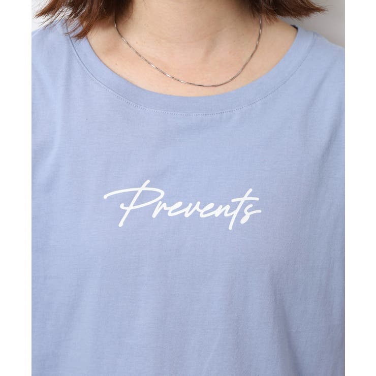 オーバーサイズシルエットショート丈ロゴプリントTシャツ | atONE | 詳細画像55 