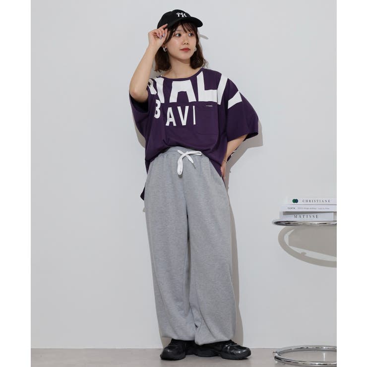 BIGロゴプリントポケット付きドルマンTシャツ | atONE | 詳細画像11 