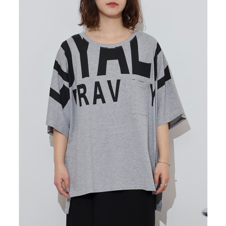 BIGロゴプリントポケット付きドルマンTシャツ | atONE | 詳細画像19 