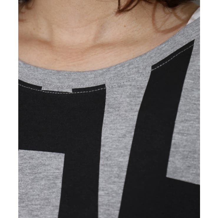 BIGロゴプリントポケット付きドルマンTシャツ | atONE | 詳細画像22 