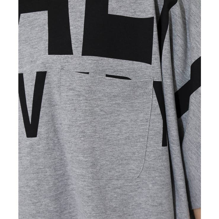 BIGロゴプリントポケット付きドルマンTシャツ | atONE | 詳細画像23 