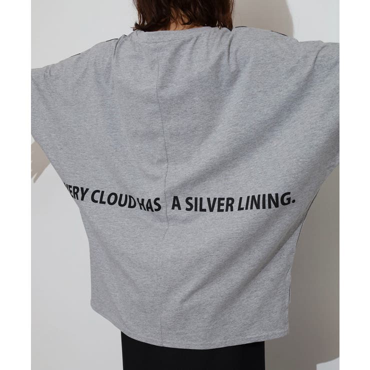 BIGロゴプリントポケット付きドルマンTシャツ | atONE | 詳細画像26 