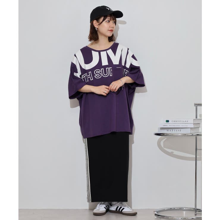 BIGロゴプリントポケット付きドルマンTシャツ | atONE | 詳細画像17 