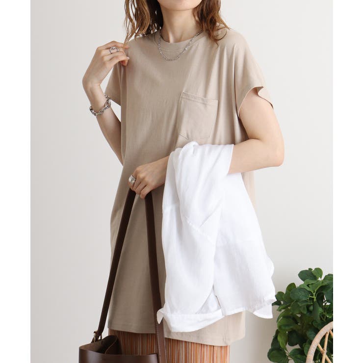 オーバーサイズモックネックチュニックTee | atONE | 詳細画像18 