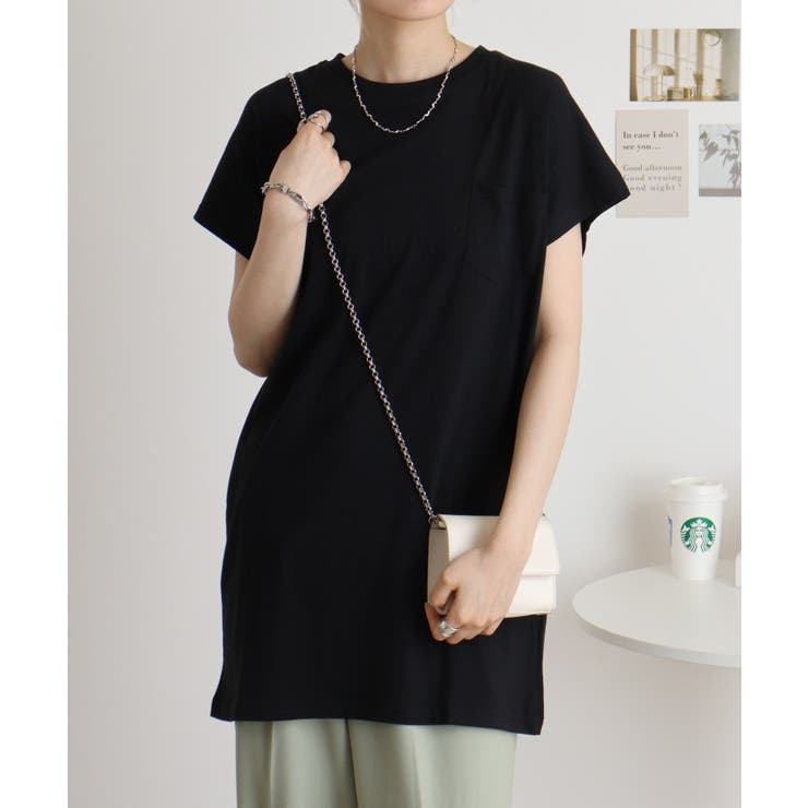 オーバーサイズモックネックチュニックTee | atONE | 詳細画像2 