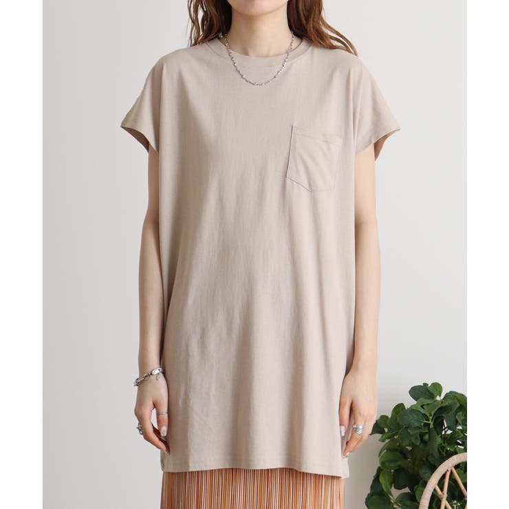 オーバーサイズモックネックチュニックTee | atONE | 詳細画像62 