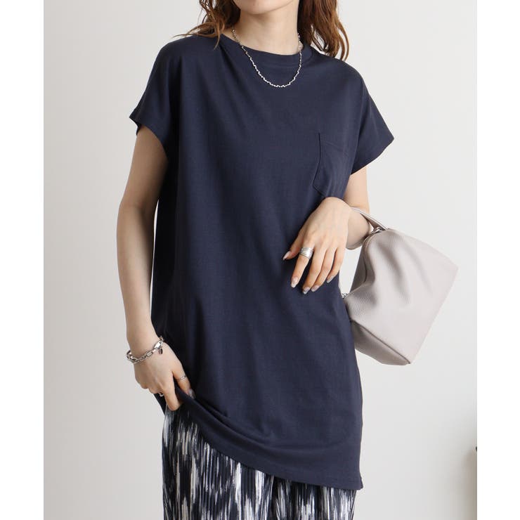 オーバーサイズモックネックチュニックTee | atONE | 詳細画像7 