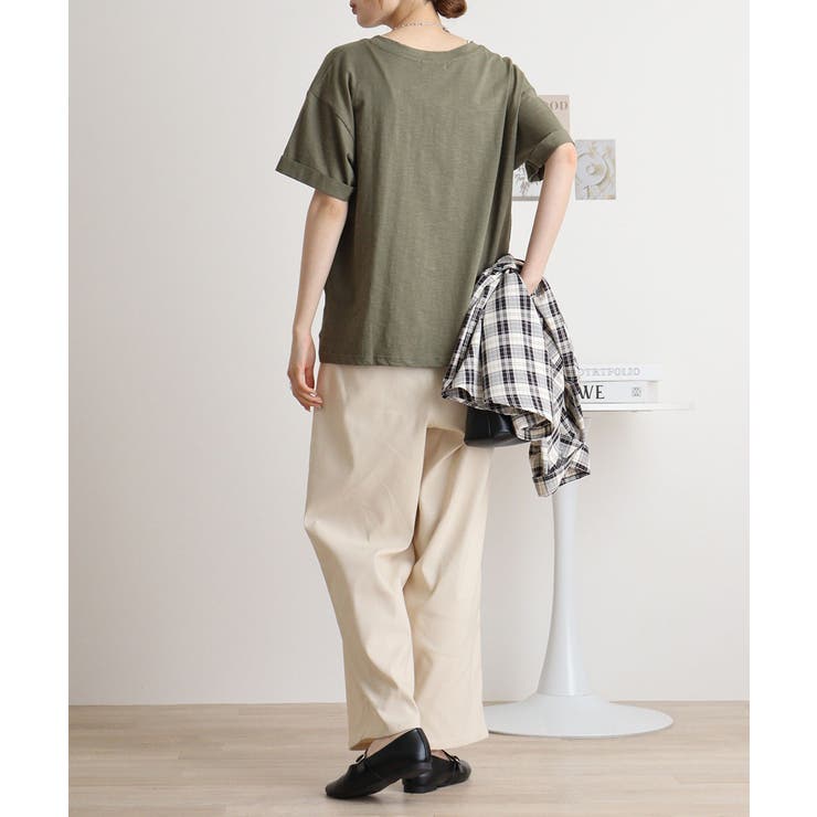 オーバーサイズVネックTee | atONE | 詳細画像15 