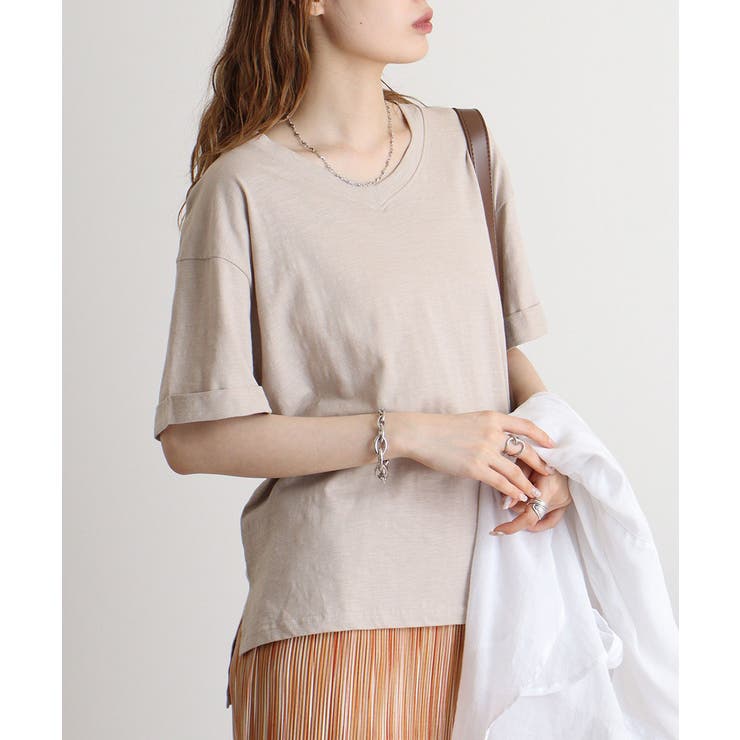 オーバーサイズVネックTee | atONE | 詳細画像23 
