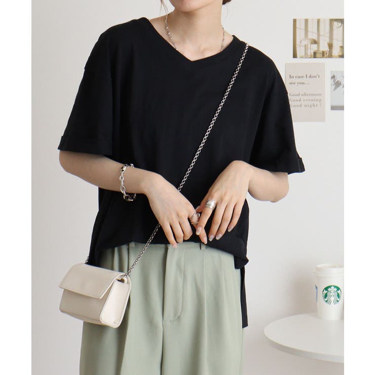 オーバーサイズVネックTee | atONE | 詳細画像2 