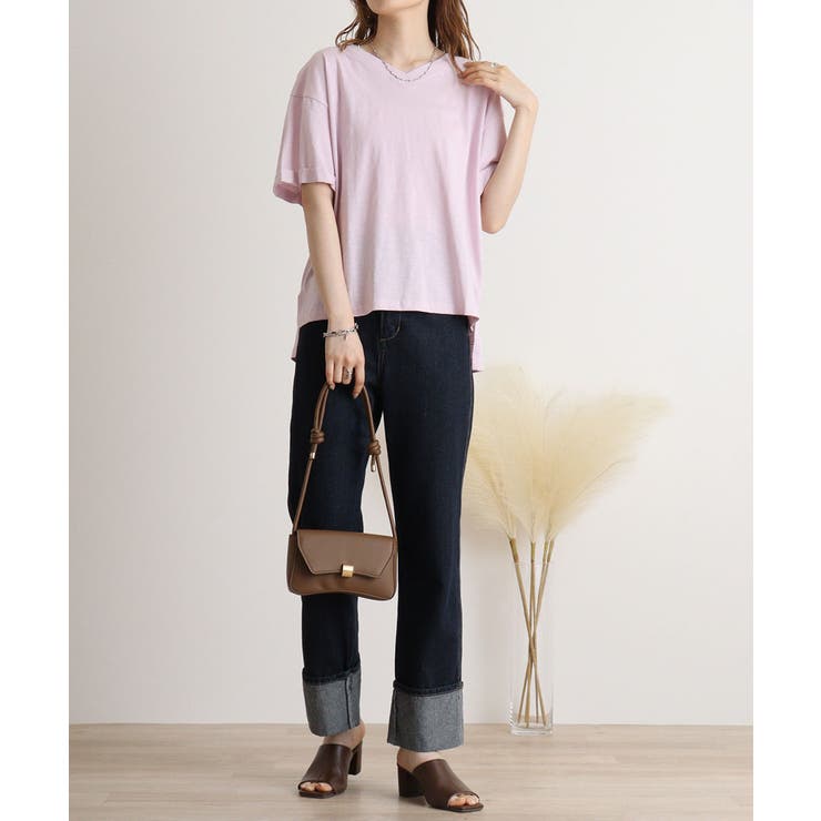 オーバーサイズVネックTee | atONE | 詳細画像34 