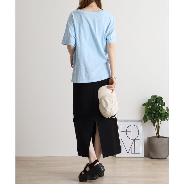 オーバーサイズVネックTee | atONE | 詳細画像40 