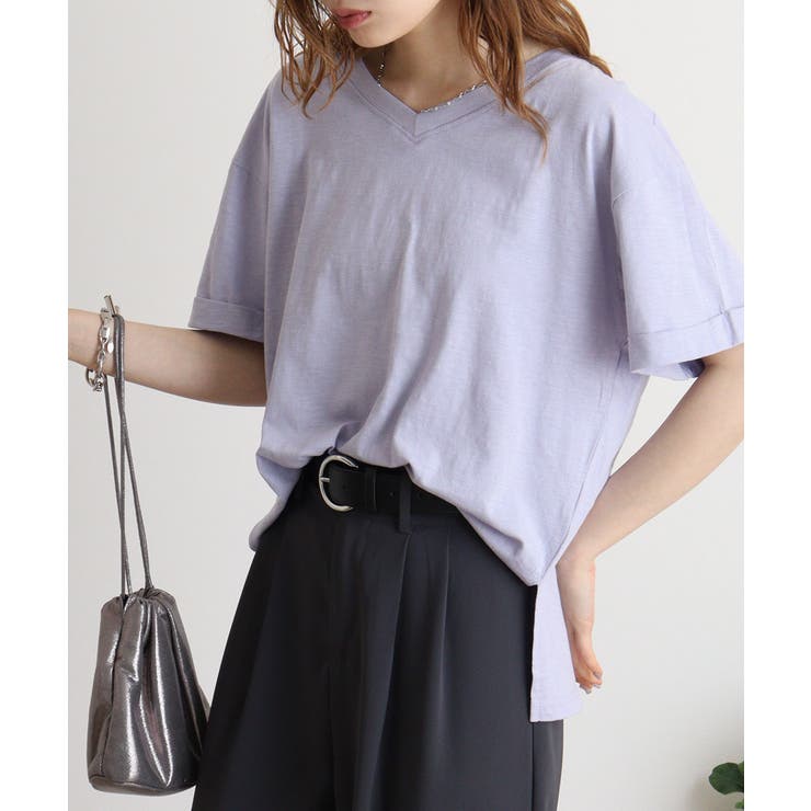 オーバーサイズVネックTee | atONE | 詳細画像41 