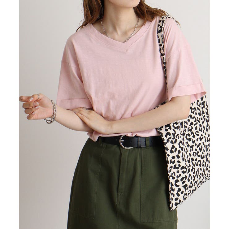 オーバーサイズVネックTee | atONE | 詳細画像48 