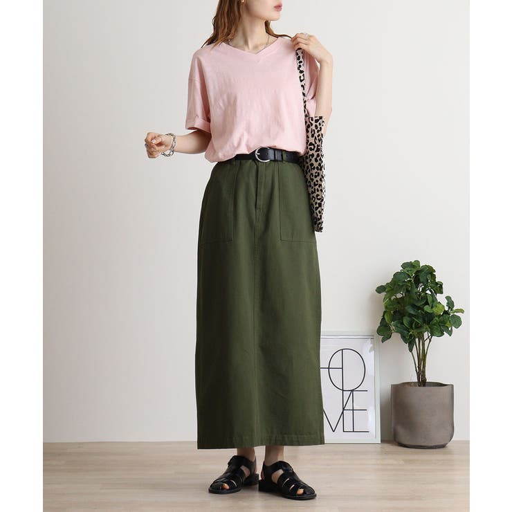 オーバーサイズVネックTee | atONE | 詳細画像49 