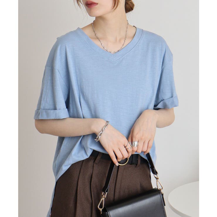 オーバーサイズVネックTee | atONE | 詳細画像51 