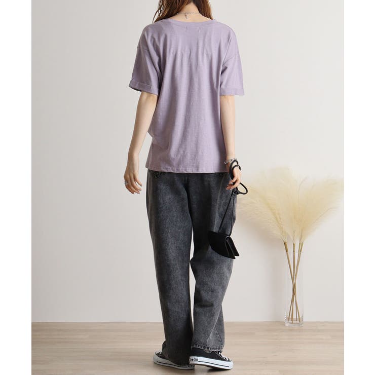 オーバーサイズVネックTee | atONE | 詳細画像60 