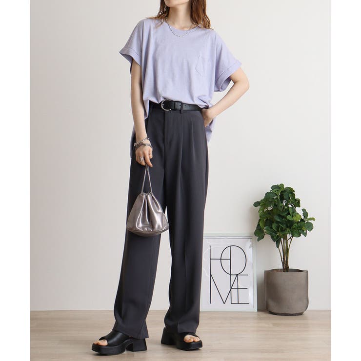 オーバーサイズポケット付きUネックTee | atONE | 詳細画像39 