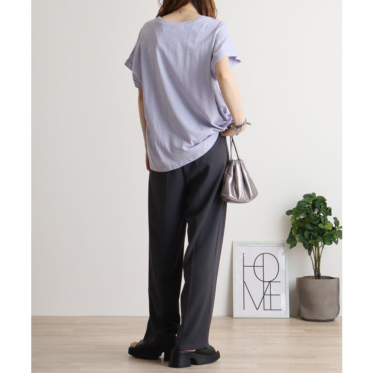 オーバーサイズポケット付きUネックTee | atONE | 詳細画像40 