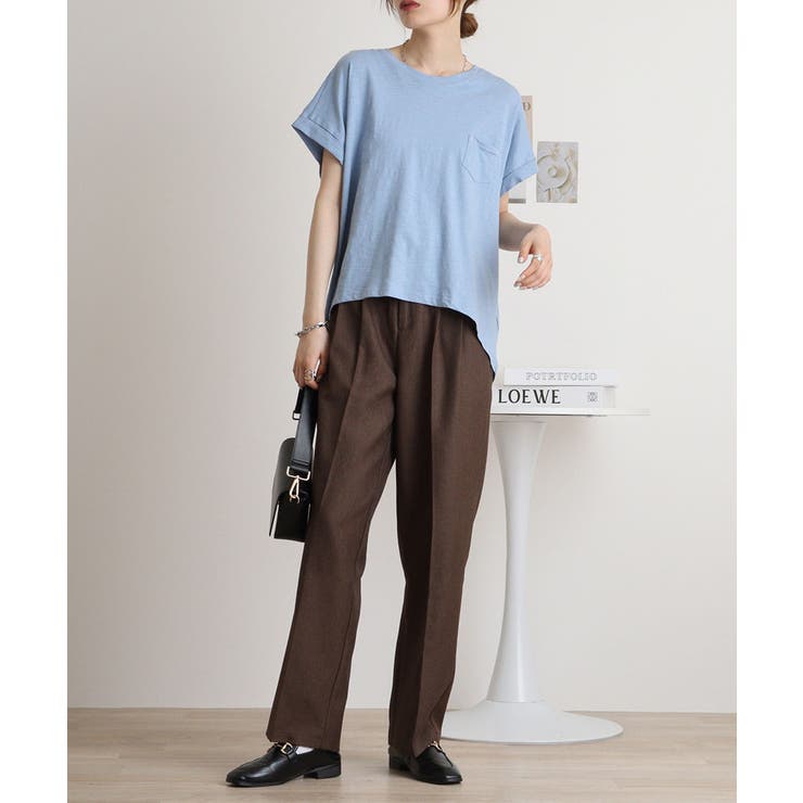 オーバーサイズポケット付きUネックTee | atONE | 詳細画像49 