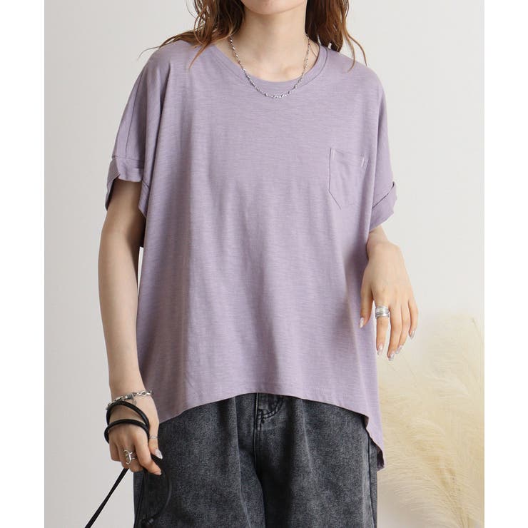 オーバーサイズポケット付きUネックTee | atONE | 詳細画像53 