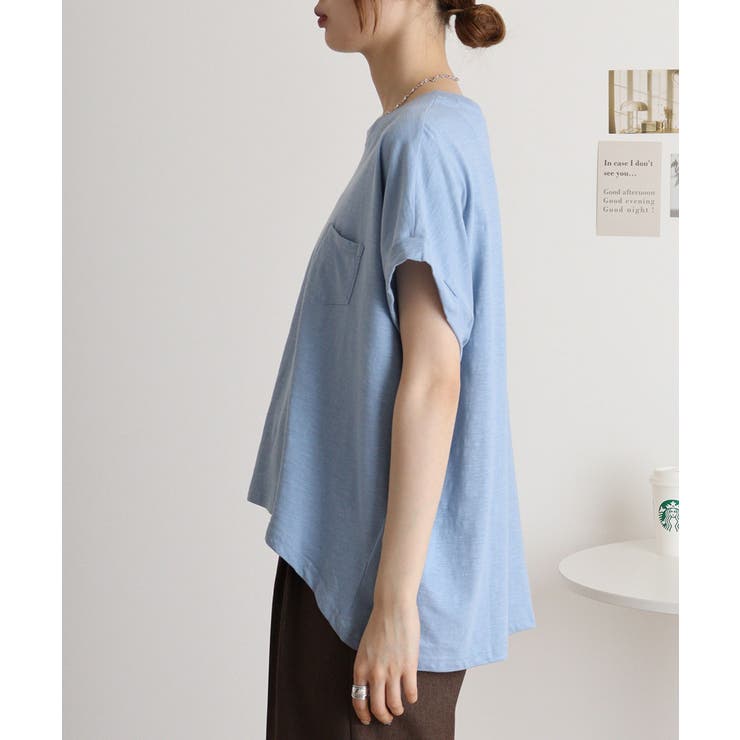 オーバーサイズポケット付きUネックTee | atONE | 詳細画像58 