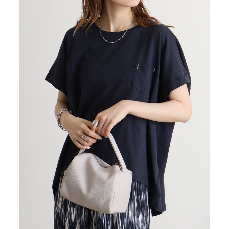 オーバーサイズポケット付きUネックTee | atONE | 詳細画像7 