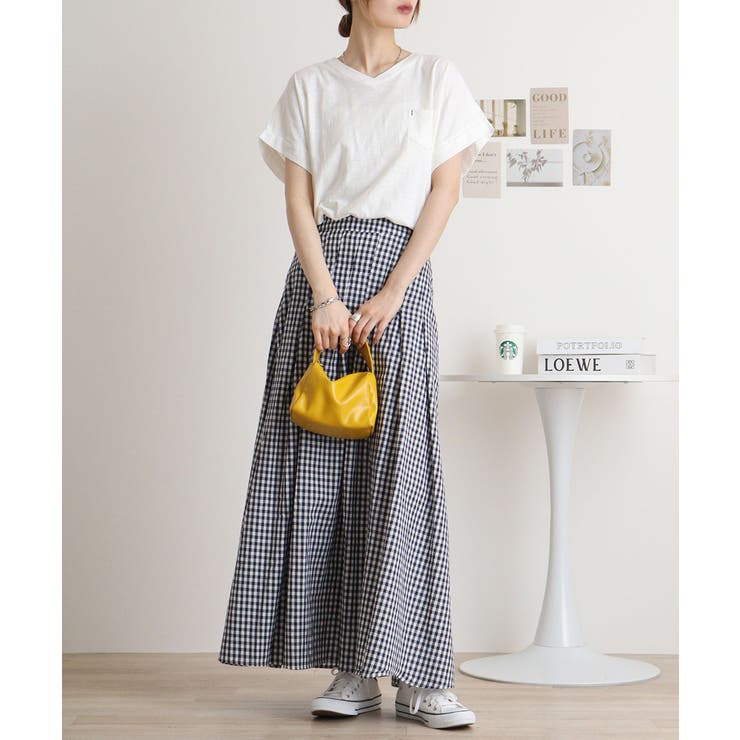 オーバーサイズポケット付きVネックTee | atONE | 詳細画像29 