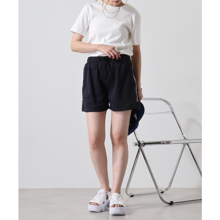 ミニ裏毛サイドロゴショートパンツ | atONE | 詳細画像9 