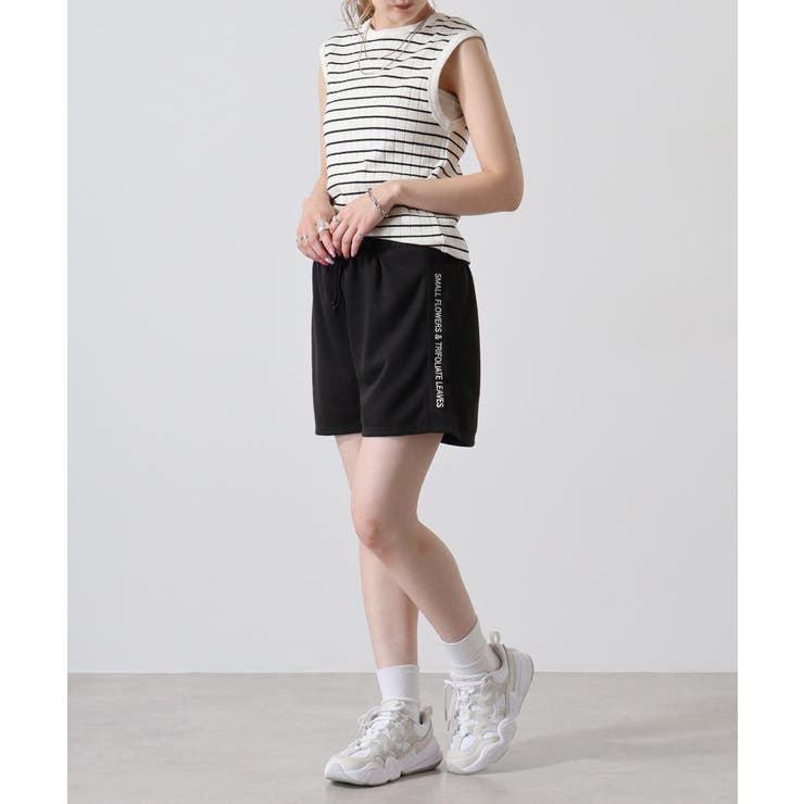 ミニ裏毛サイドロゴショートパンツ | atONE | 詳細画像4 