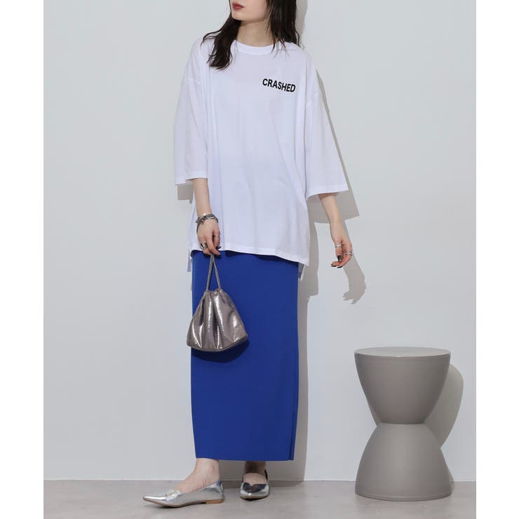 前後ロゴプリントウルトラBIGサイズTシャツ | atONE | 詳細画像5 