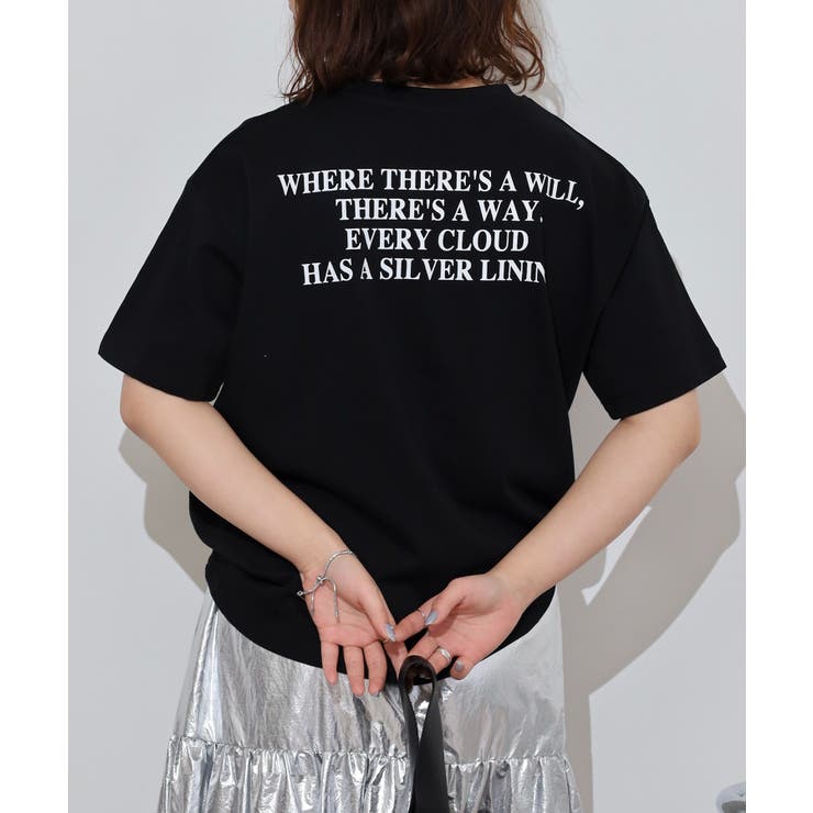 胸元刺繍ロゴBACKロゴプリントヘビーウェイトTシャツ | atONE | 詳細画像10 