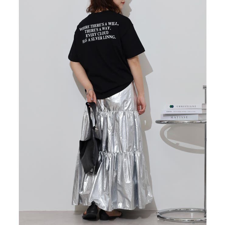 胸元刺繍ロゴBACKロゴプリントヘビーウェイトTシャツ | atONE | 詳細画像12 