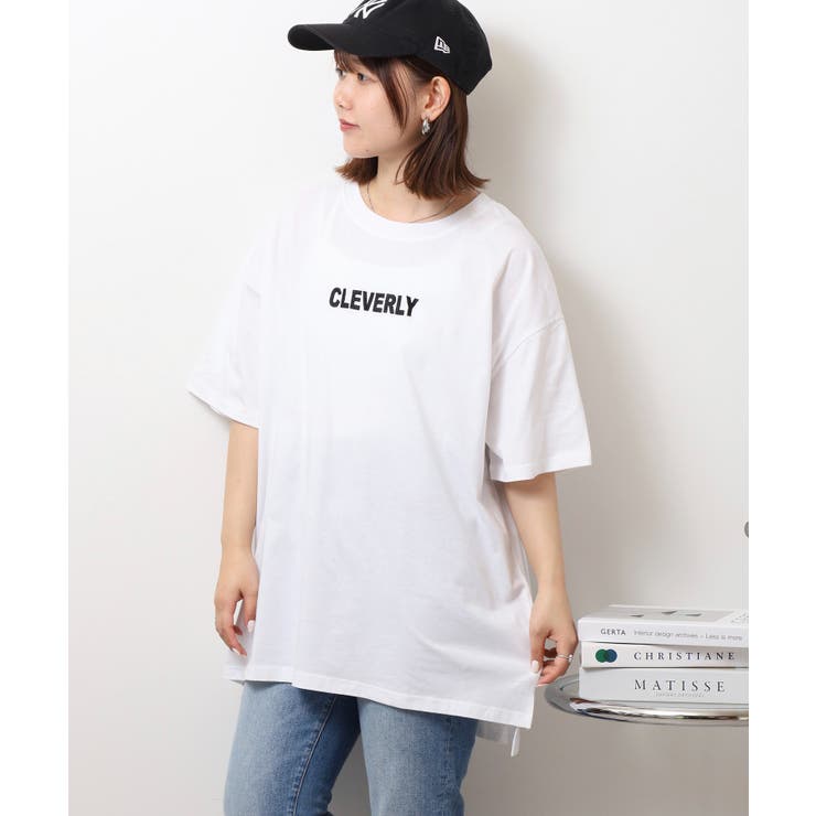 刺繍ロゴ＋バックプリントビッグシルエットTシャツ | atONE | 詳細画像11 