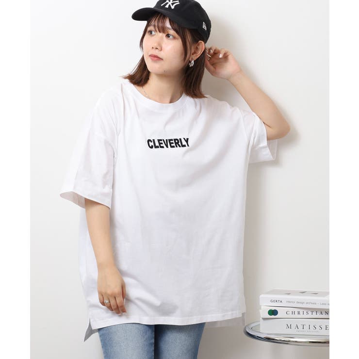 刺繍ロゴ＋バックプリントビッグシルエットTシャツ | atONE | 詳細画像14 