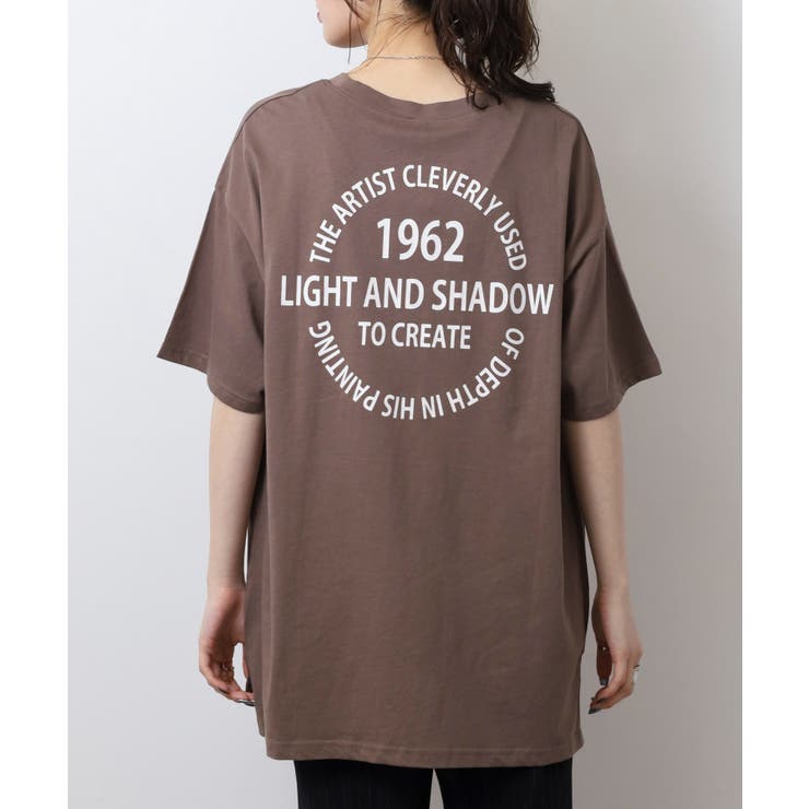 刺繍ロゴ＋バックプリントビッグシルエットTシャツ | atONE | 詳細画像19 