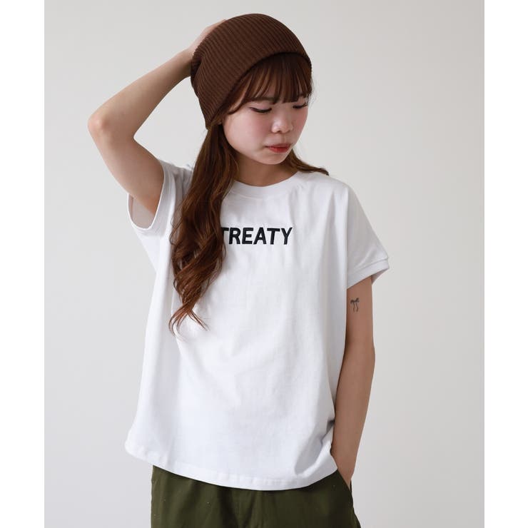 ロゴ刺繍ヘビーウェイトTシャツ | atONE | 詳細画像8 