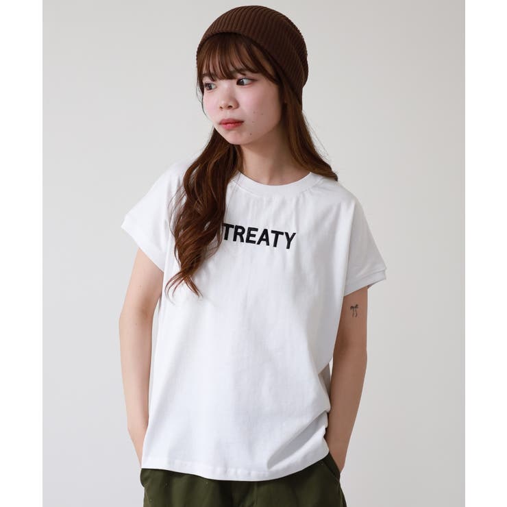 ロゴ刺繍ヘビーウェイトTシャツ | atONE | 詳細画像9 