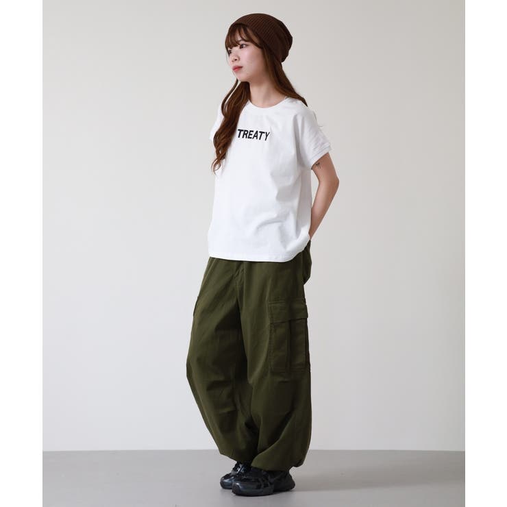 ロゴ刺繍ヘビーウェイトTシャツ | atONE | 詳細画像14 