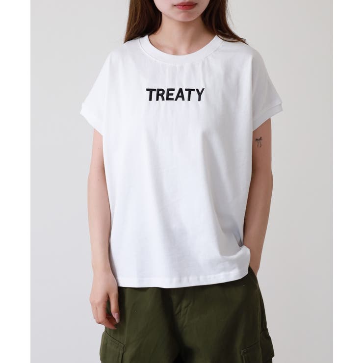 ロゴ刺繍ヘビーウェイトTシャツ | atONE | 詳細画像15 