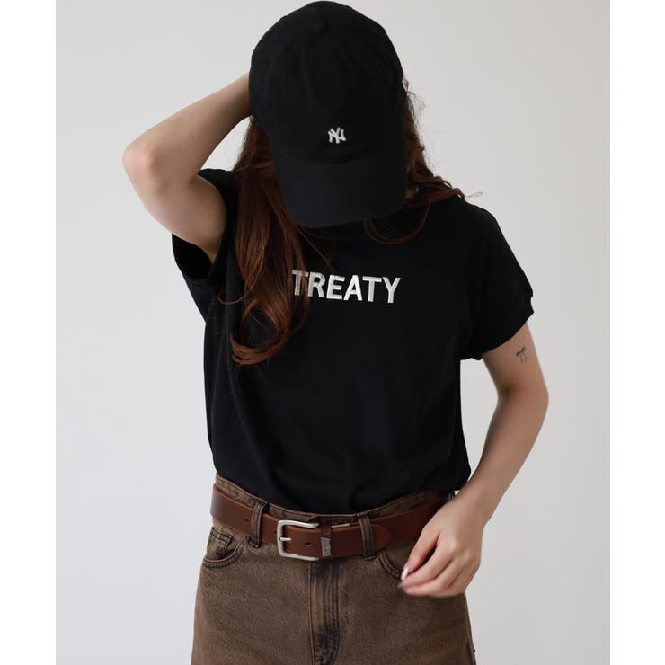 ロゴ刺繍ヘビーウェイトTシャツ | atONE | 詳細画像1 
