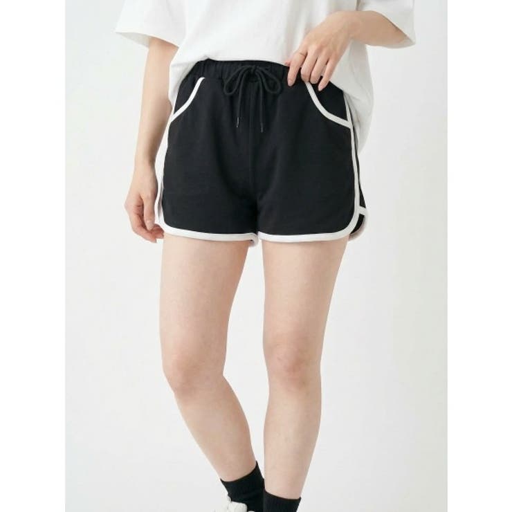 サイドラインミニ裏毛裏毛ショートパンツ | atONE | 詳細画像2 