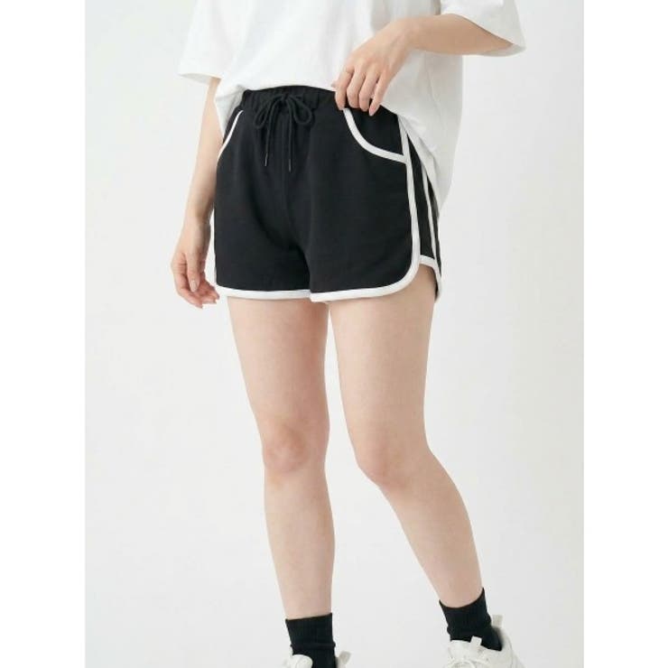 サイドラインミニ裏毛裏毛ショートパンツ | atONE | 詳細画像3 
