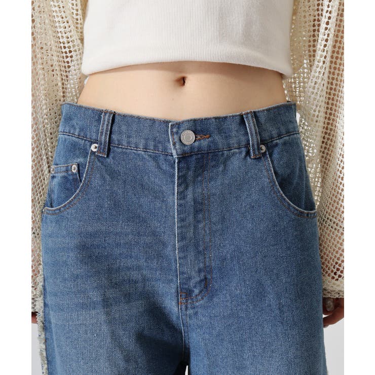 デニムサイドフリンジカーブパンツ | atONE | 詳細画像19 