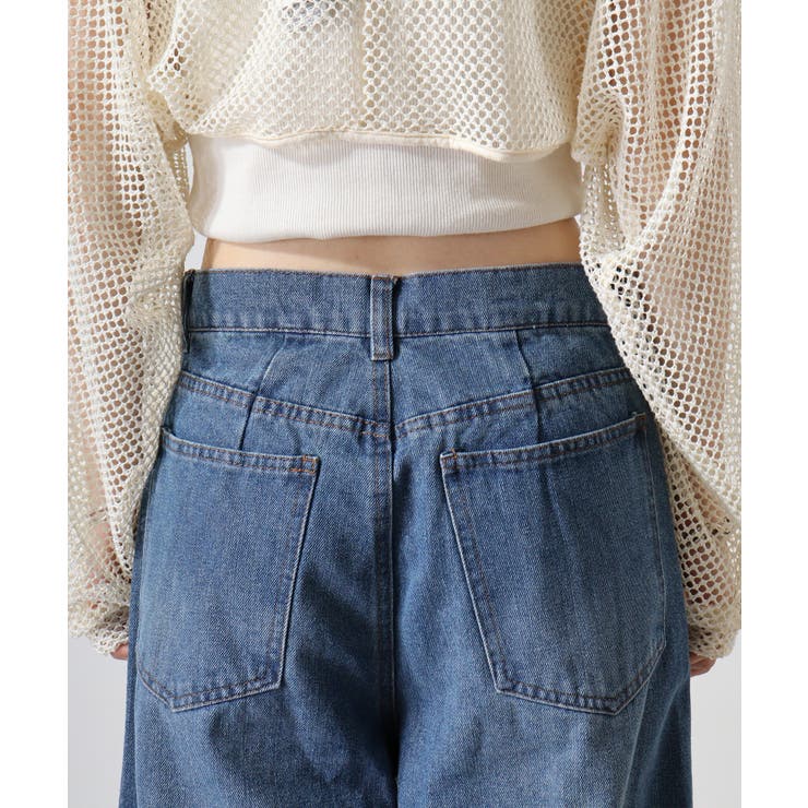 デニムサイドフリンジカーブパンツ | atONE | 詳細画像20 