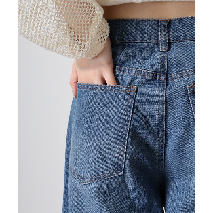 デニムサイドフリンジカーブパンツ | atONE | 詳細画像22 