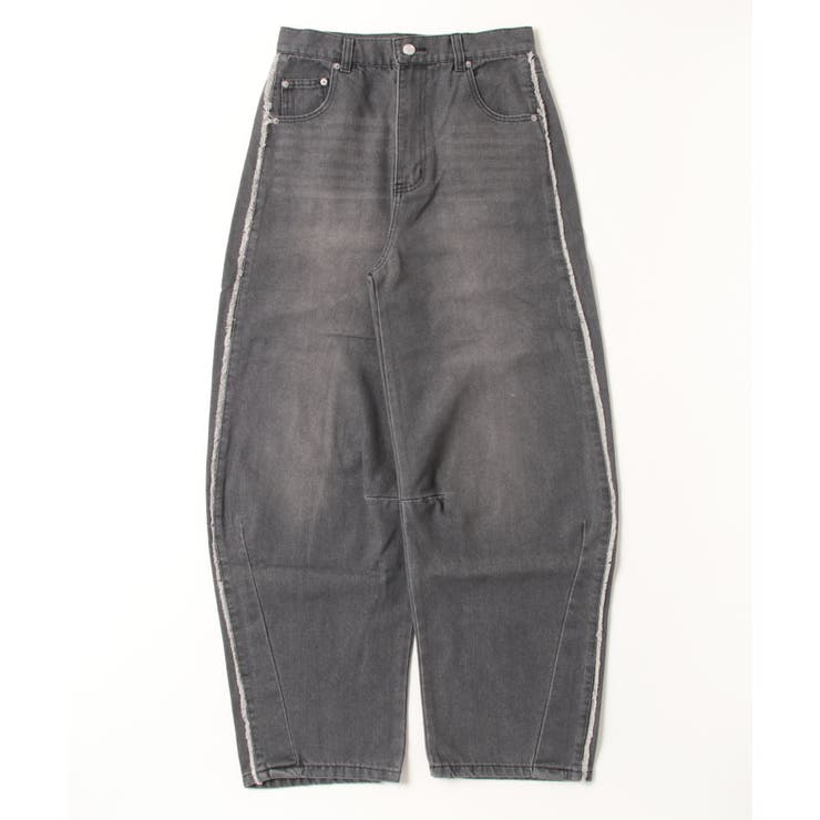 デニムサイドフリンジカーブパンツ | atONE | 詳細画像24 