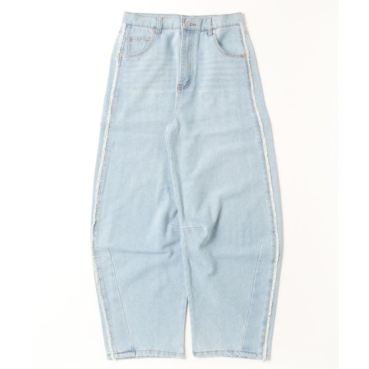 デニムサイドフリンジカーブパンツ | atONE | 詳細画像26 